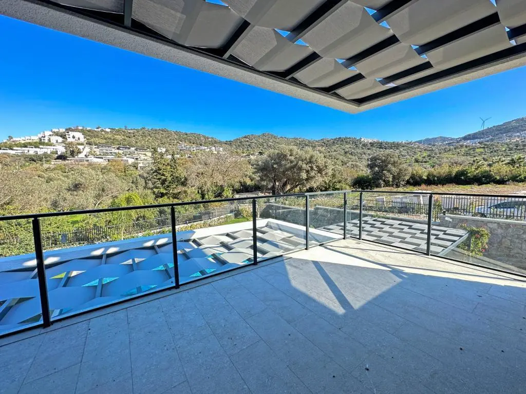 Shaded terrace